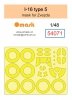 Omask 54071 I-16 type 5 mask (for Zvezda) 1/48